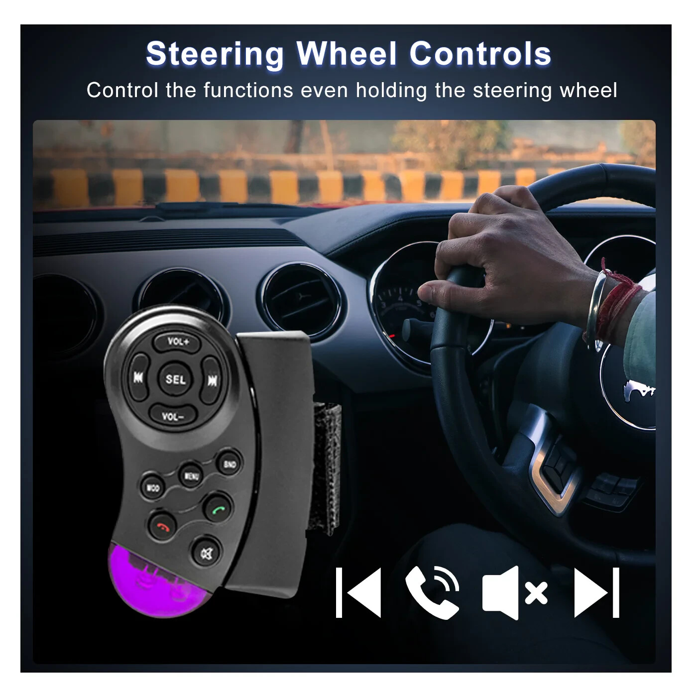 Podofo Car Stereo 2 Din Car Radio 7 Inch MP5 Player with HD Touch Screen