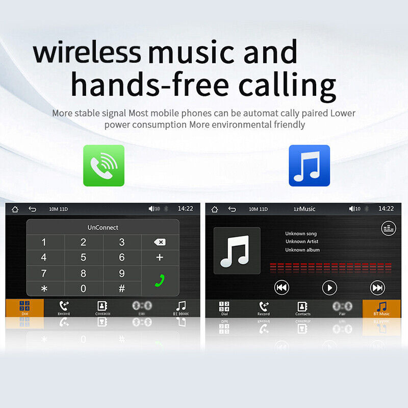 7″ Portable Car Stereo Apple Carplay Android Auto Touch Screen Radio Multimedia