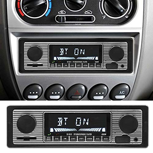 Car Stereo for Bluetooth, Retro Car FM Radio Smart Player, Electronic Auto FM