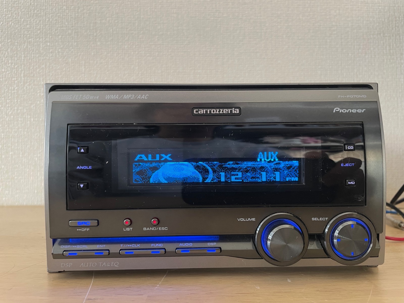 Pioneer Carrozzeria FH-P070MD 2DIN Car Audio CD MD AUX Player With Bluetooth