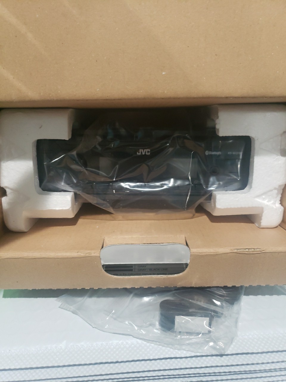 JVC KD-SX27BT Car Stereo with Bluetooth, 100W Digital Media Receiver, 1.5A New