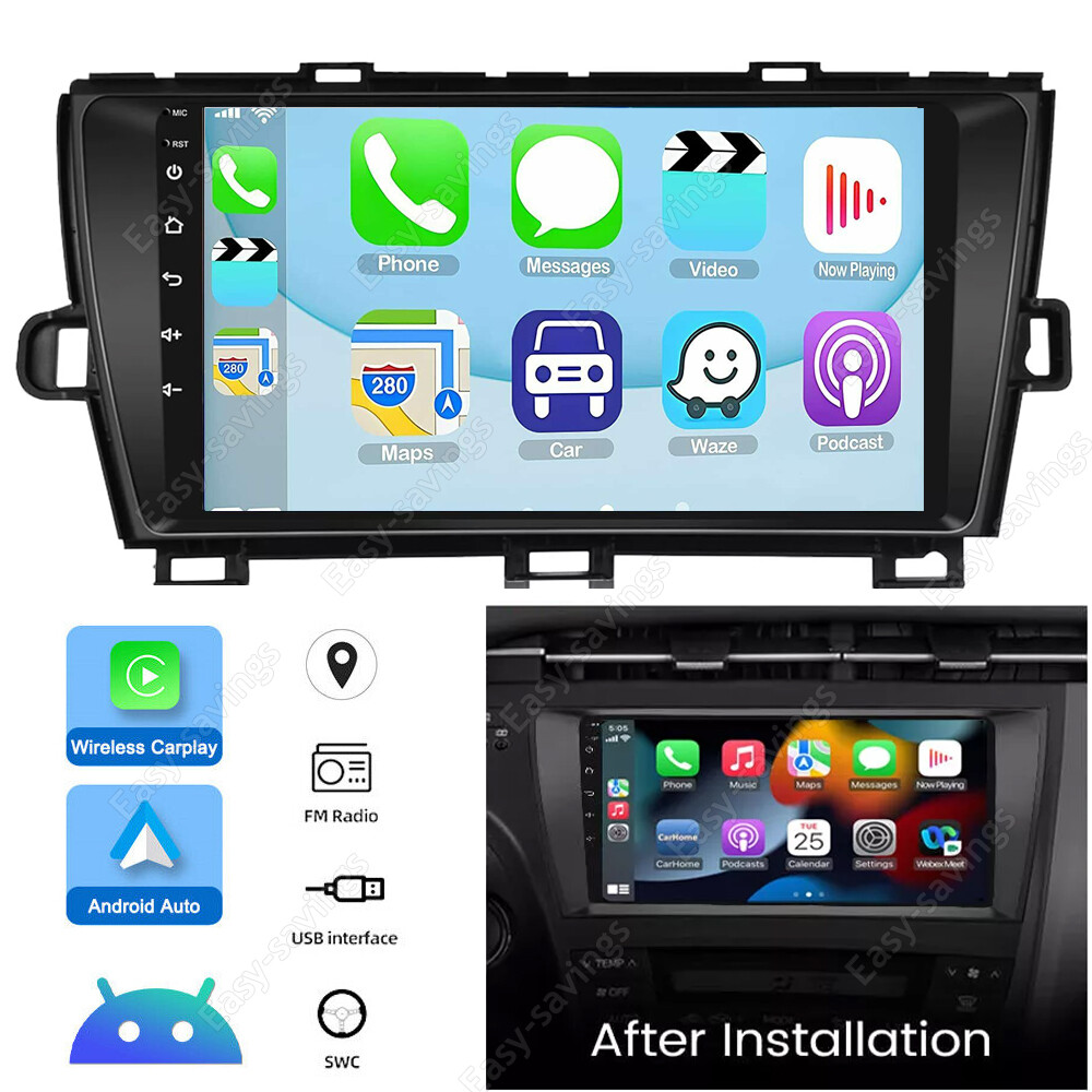 9” for Toyota Prius v 2011-2017 2+32G Apple CarPlay Android 15 Car Stereo Radio