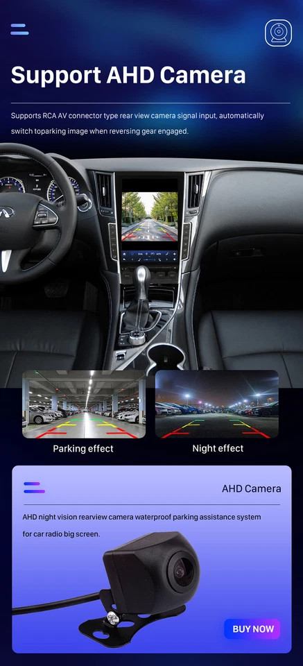Tesla Style Car Radio GPS Navigation CarPlay For Infiniti Q50 Q60 2013-2023 32GB