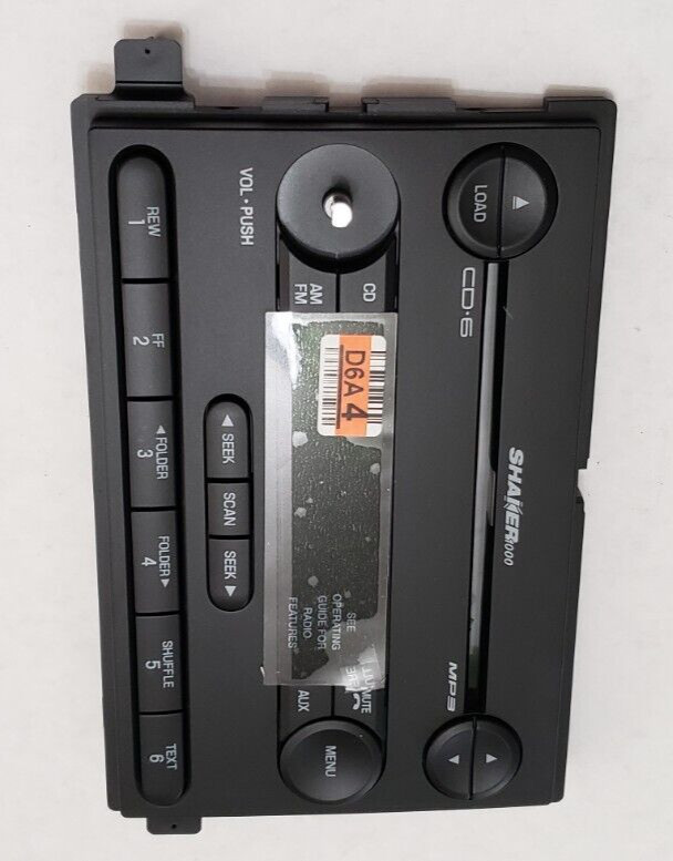 FORD SHAKER 1000 FACE no big knob 05-06 F-150 Mustang expedition 6CD MP3 radio