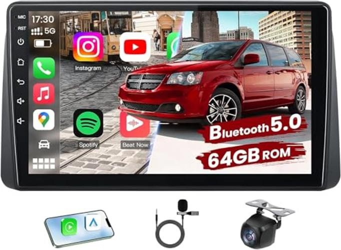 Car Radio Stereo for Dodge Grand Caravan 2011-2020, 9″ HD Touch Screen with