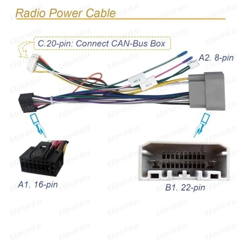 16pin Car Stereo Radio Power Retrofit Wiring Harness Adatper fits for Jeep