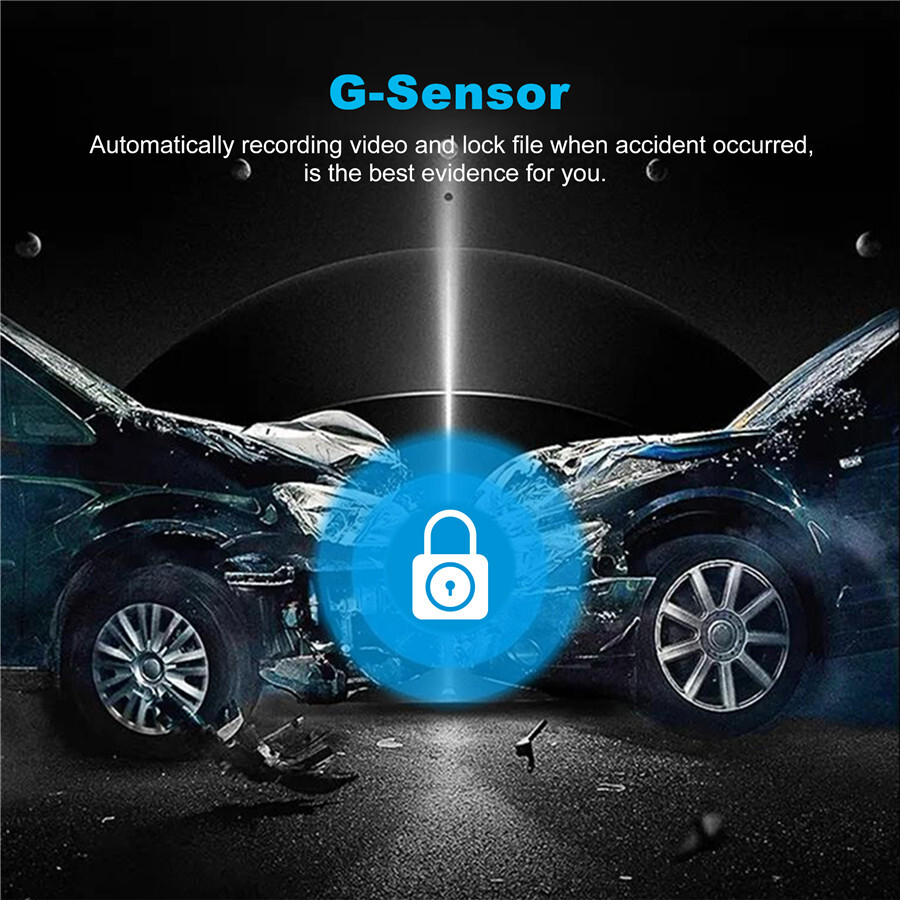 2.5D10.26in Car Dash Cam Auto Bluetooth DVR Video Recorder Dashboard APP Control