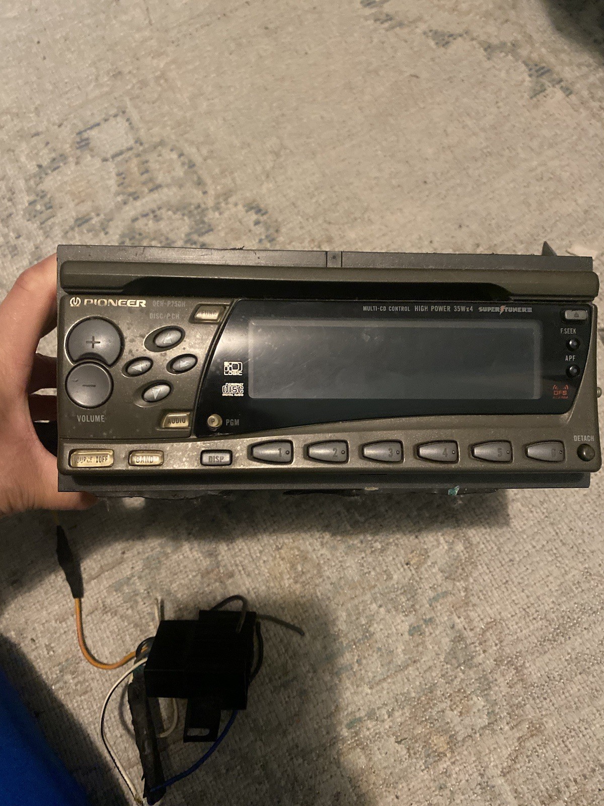 Pioneer Old School 1 1/2 Din Gm Cd Player Deh-p75dh