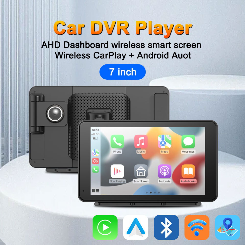 Car MP5 Player Wireless Carplay Android Auto Smart Screen Bluetooth Phone Music