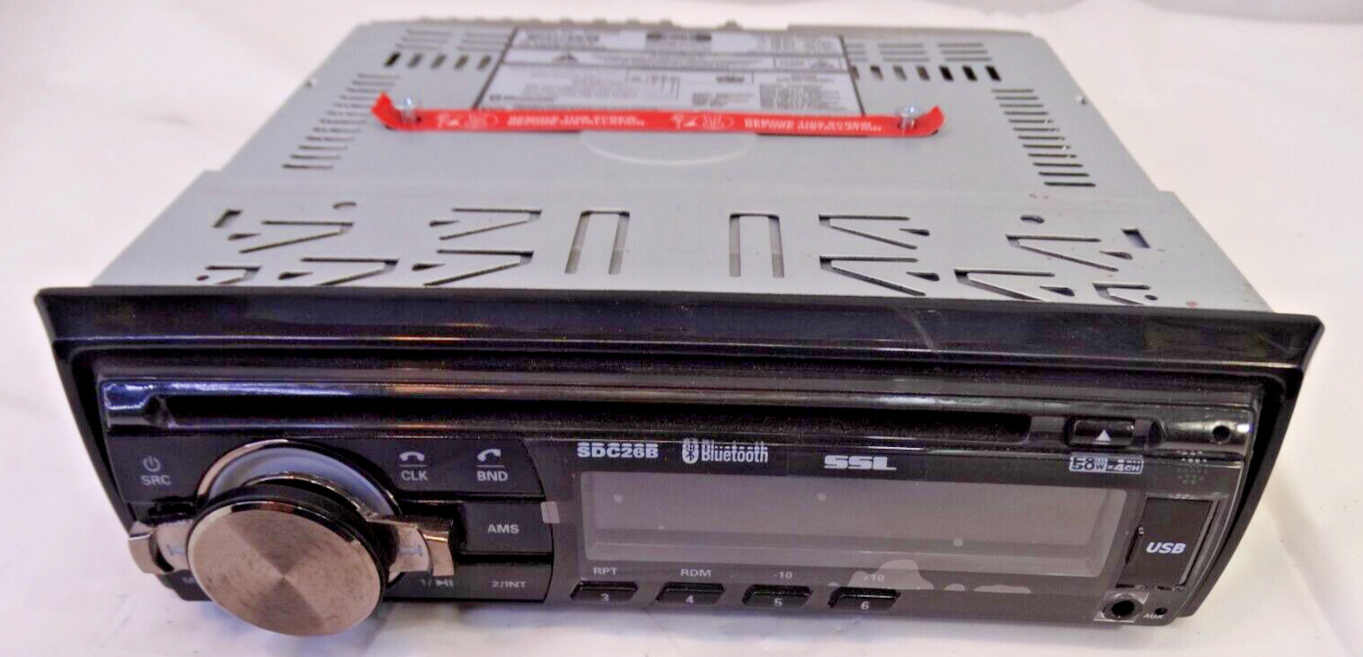 SOUND STORM SDC26B In Dash Car Stereo CD Player Bluetooth AUX USB, 50W X 4 Ch