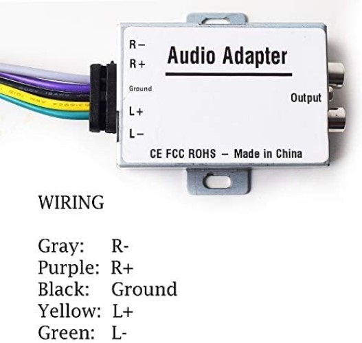 Durable 12V Car Hi-Low Signal Converter – Perfect for Amplifiers and Subwoofers