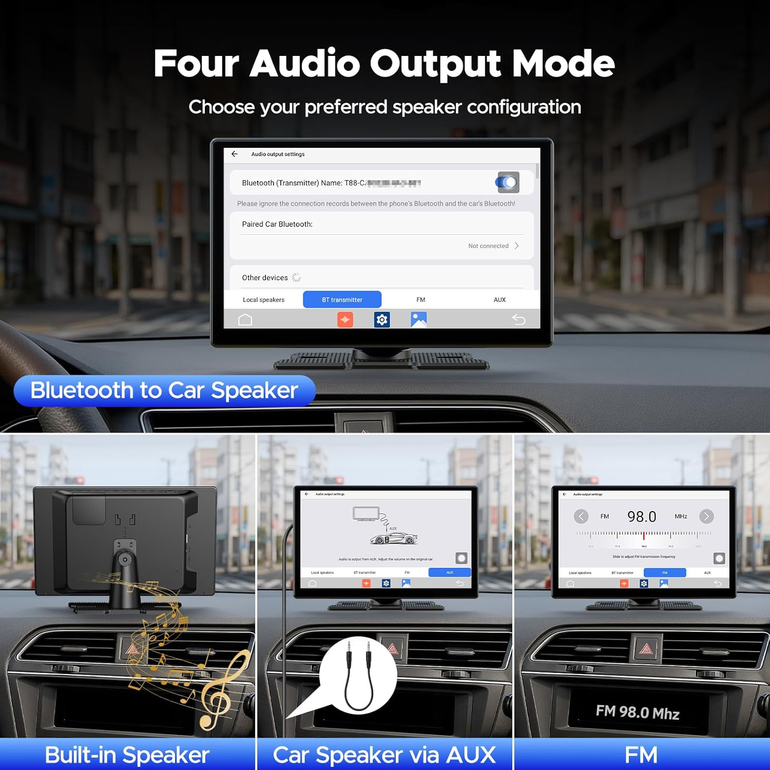 9” Carplay Screen with Net-Flix Youtube and 1080P Backup Camera Upgraded Androi