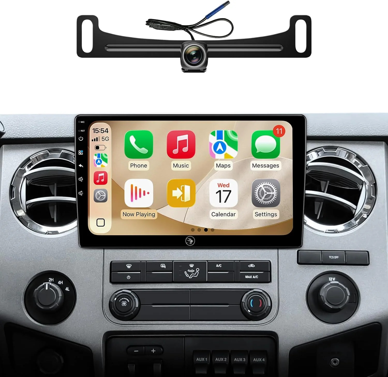 QLED Linux Car Stereo for Ford F150 2004-2008, F250 F350 2008-2016 – Fast Boot W