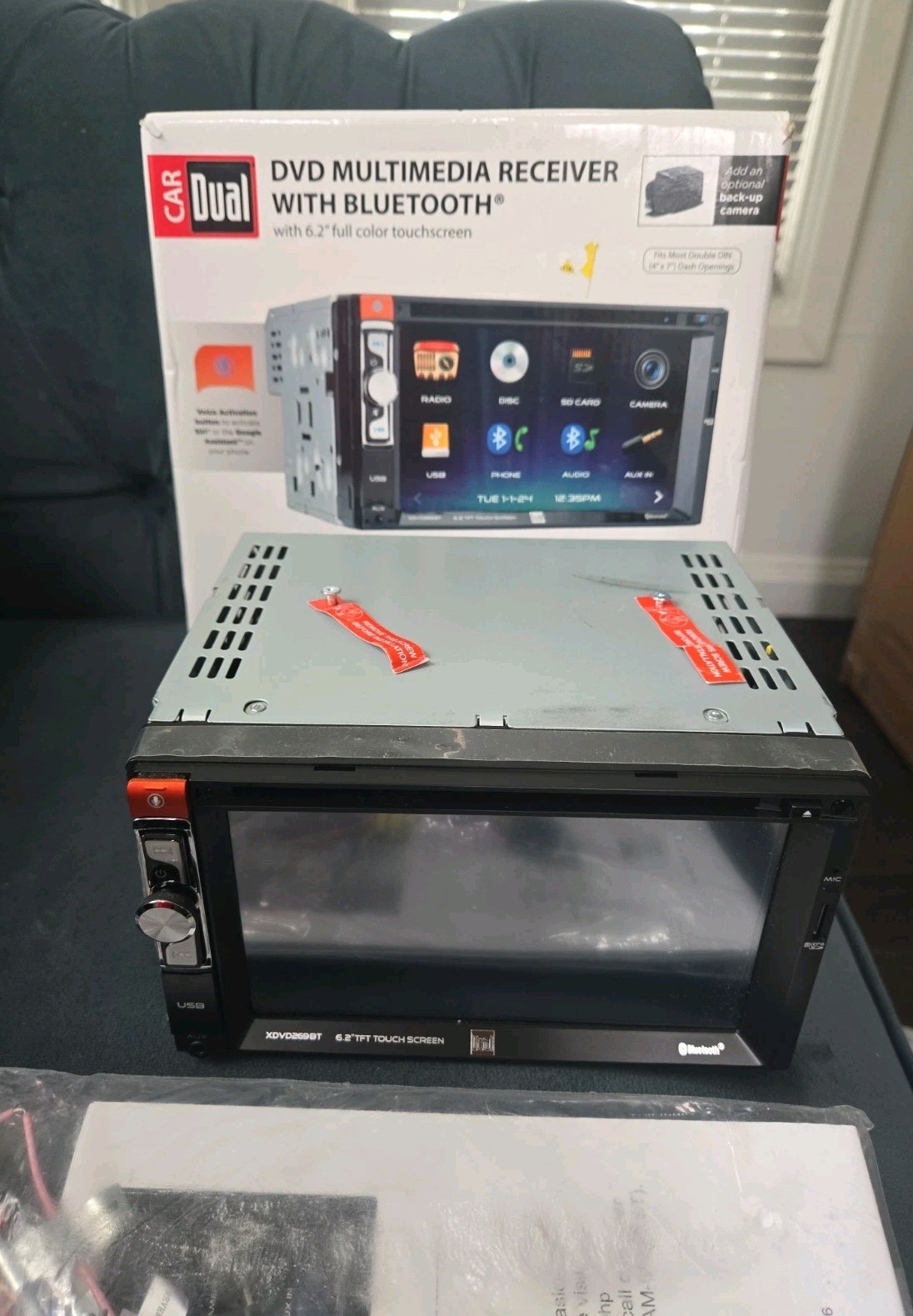 Dual XDVD269BT 6.2″ Touchscreen Car Stereo | Never Used. Excellent Condition!