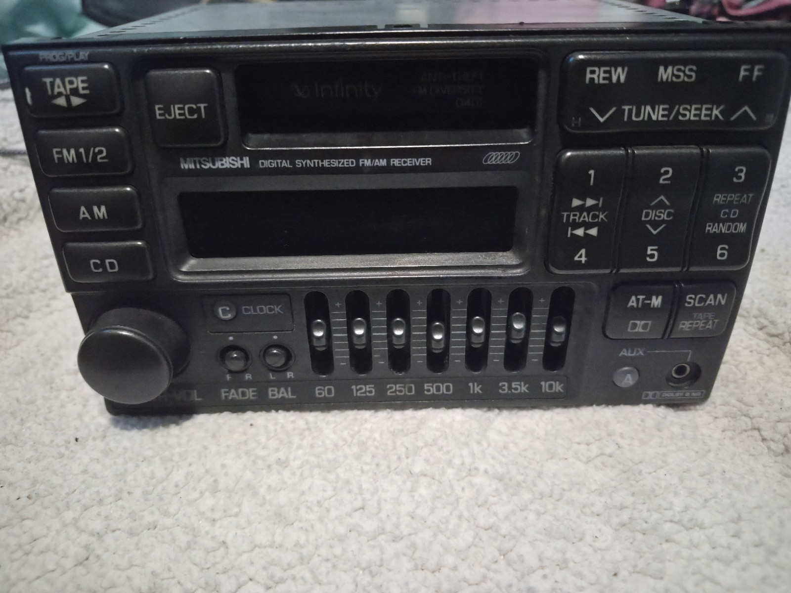 93-96 Mitsubishi 3000gt / Dodge Stealth – Cassette Player OEM MR141228 INFINITY