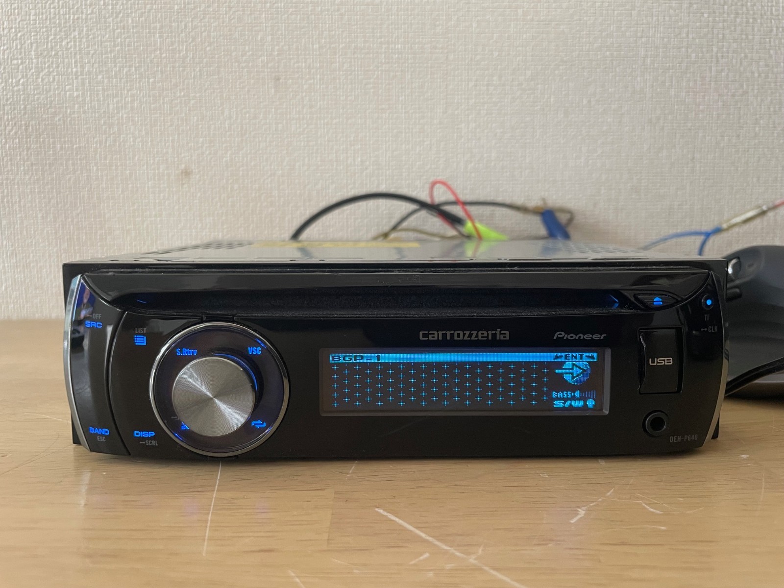 Pioneer Carrozzeria DEH-P640 Car Audio 1DIN CD Player Confirmed Operation