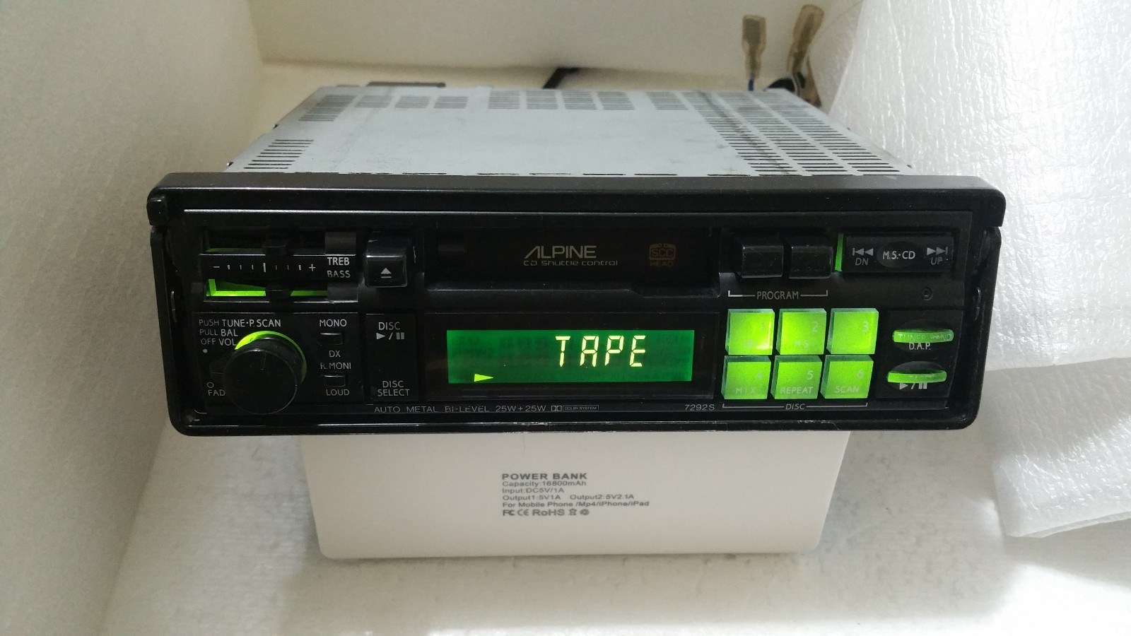 Vintage Alpine Head Unit Car Radio Cassette Player Tape Old School BMW E30 E36