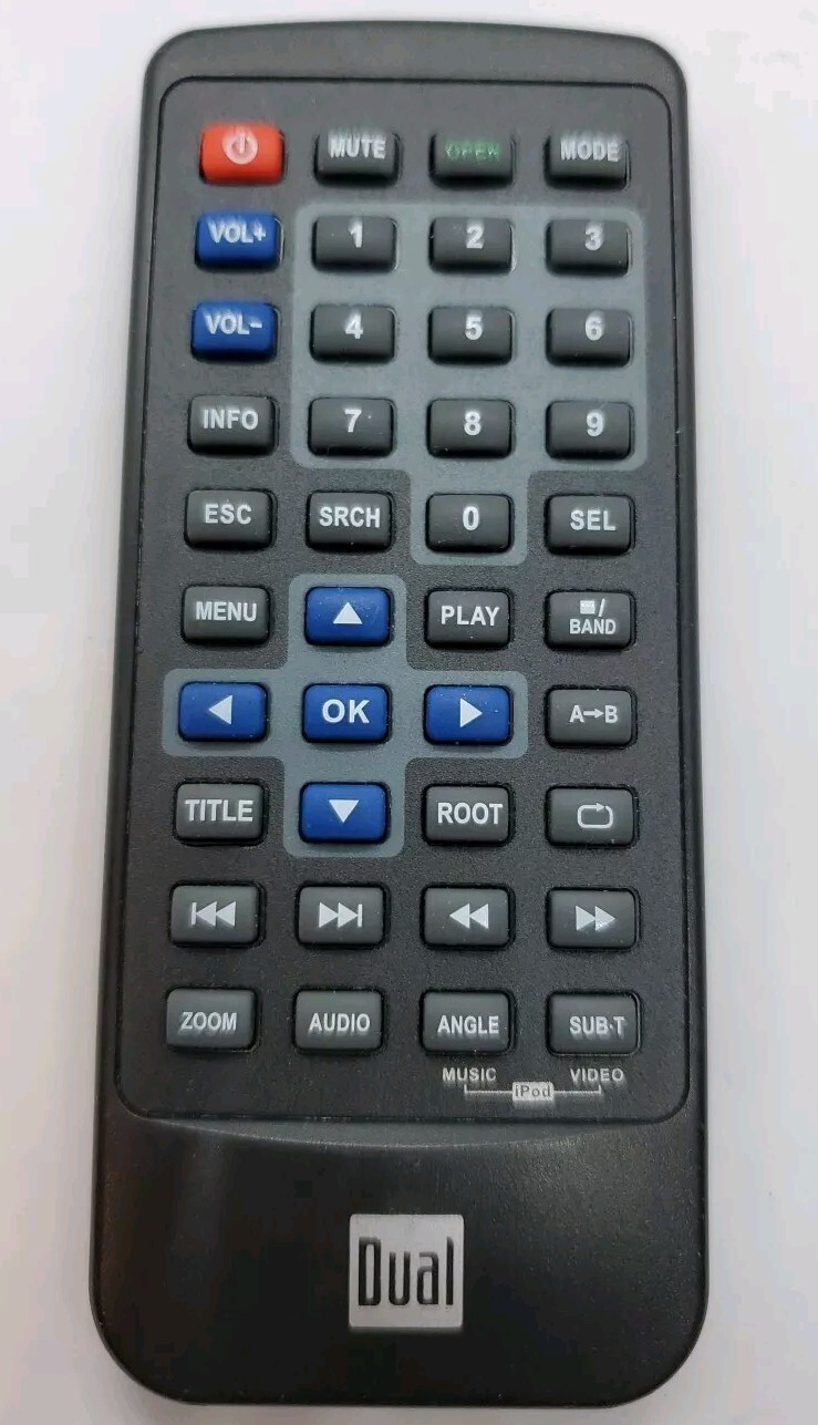 Original Dual XDVD9101 Remote Control 29AXDVD9101
