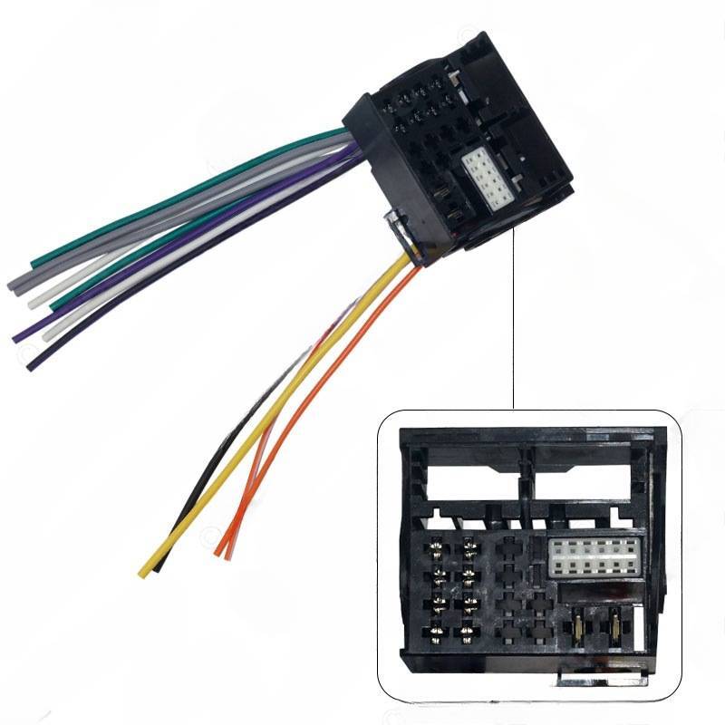 for VW/Passat B8 car audio and video power adapter,modification cable male head