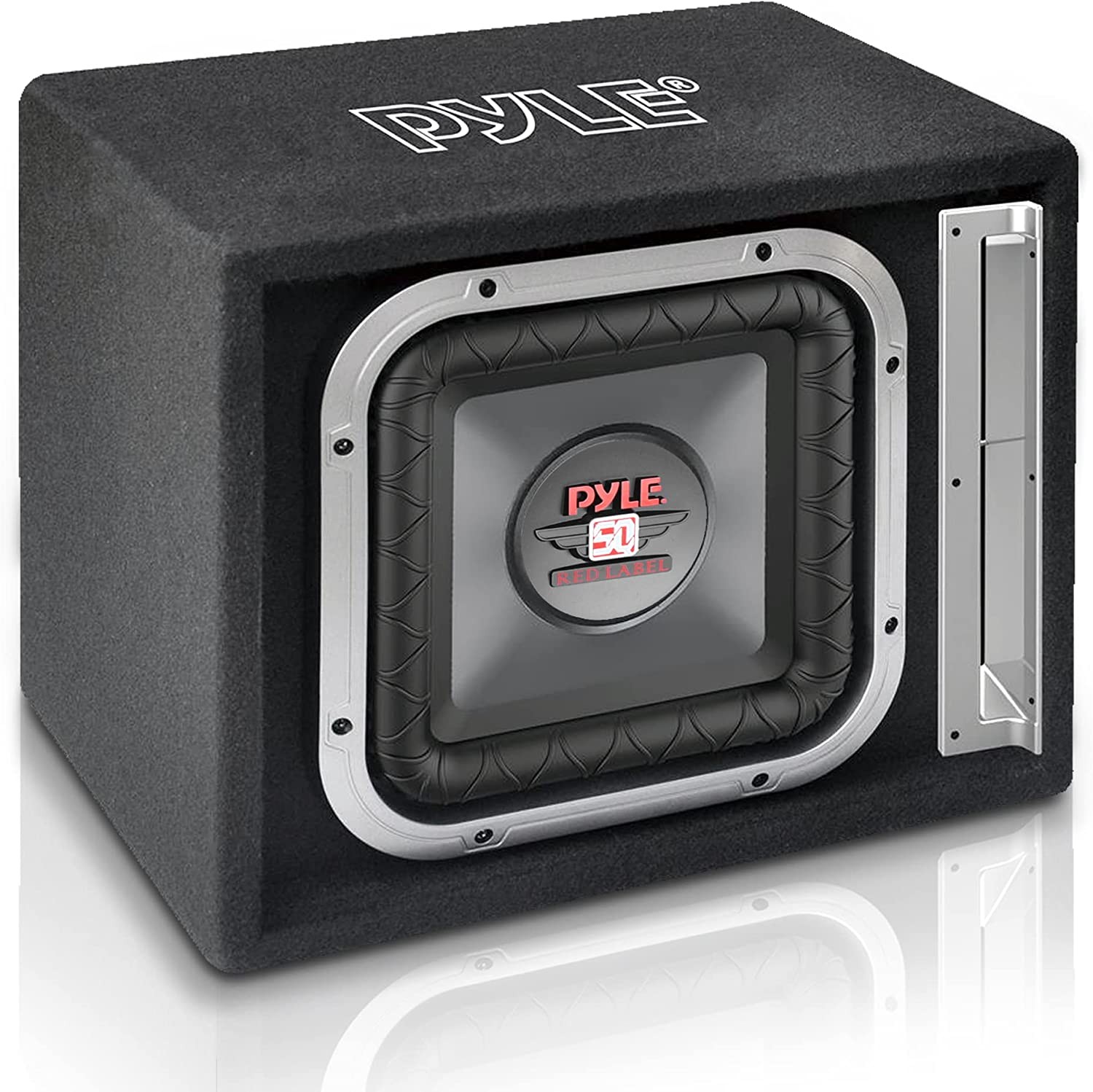 1 Pair (Qty 2) Pyle 10″ 800W Rear Vented Subwoofer Enclosure, Bass Knob w/ Wire