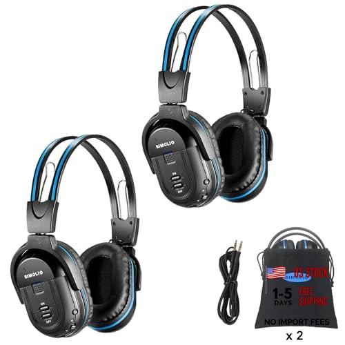 IR Headphones for Car DVD System, Universal 2 Channel Wireless Infrared