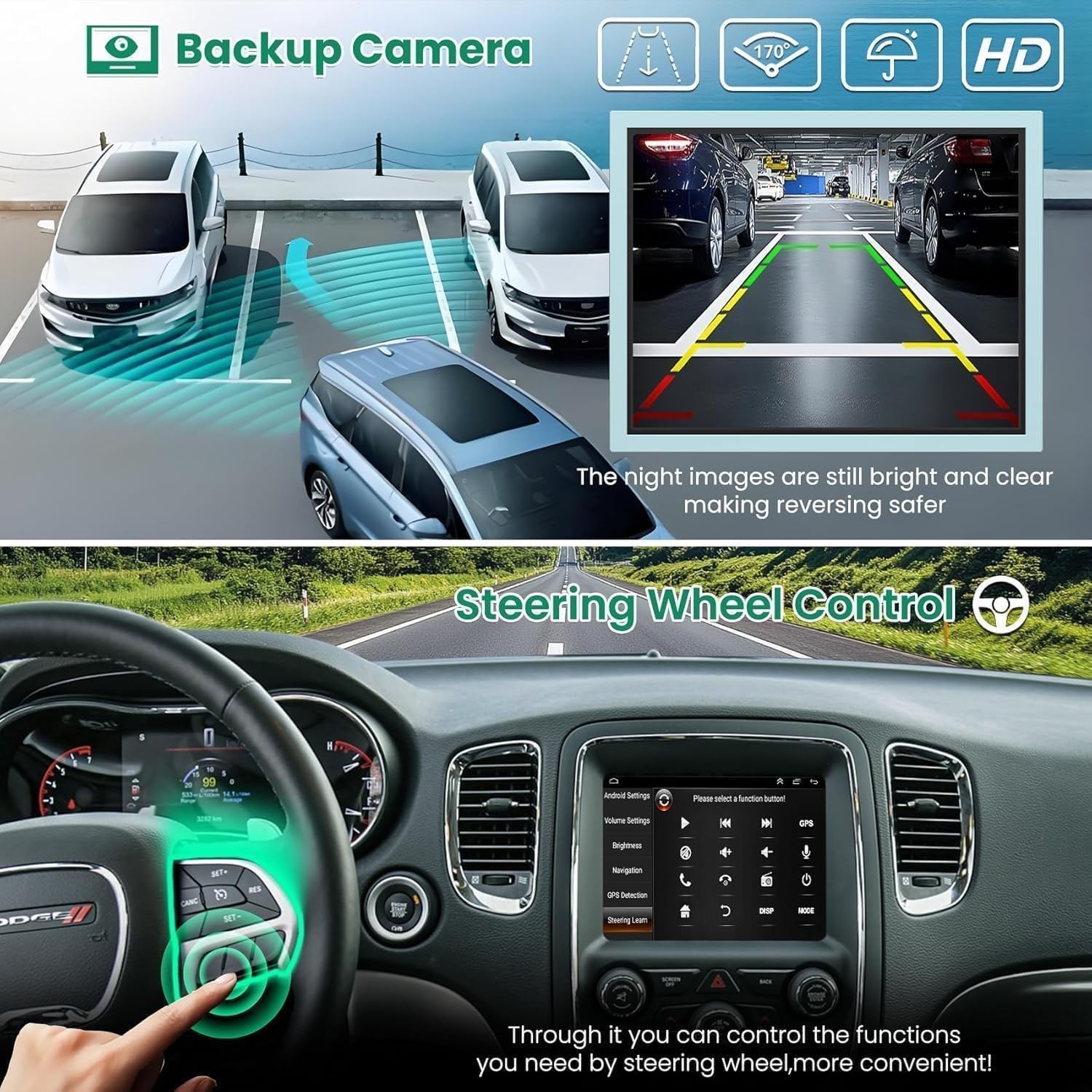 4G+64G Car Radio for Jeep Grand Cherokee 2014-2021, for Dodge Charger Challen…