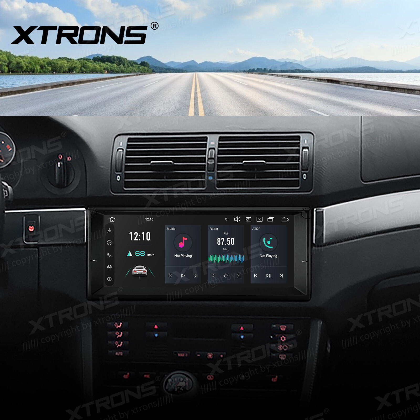 For BMW E39 E38 Android 14 GPS Navigation 10.25 Car Stereo 8-Core 4GB 64GB LTE