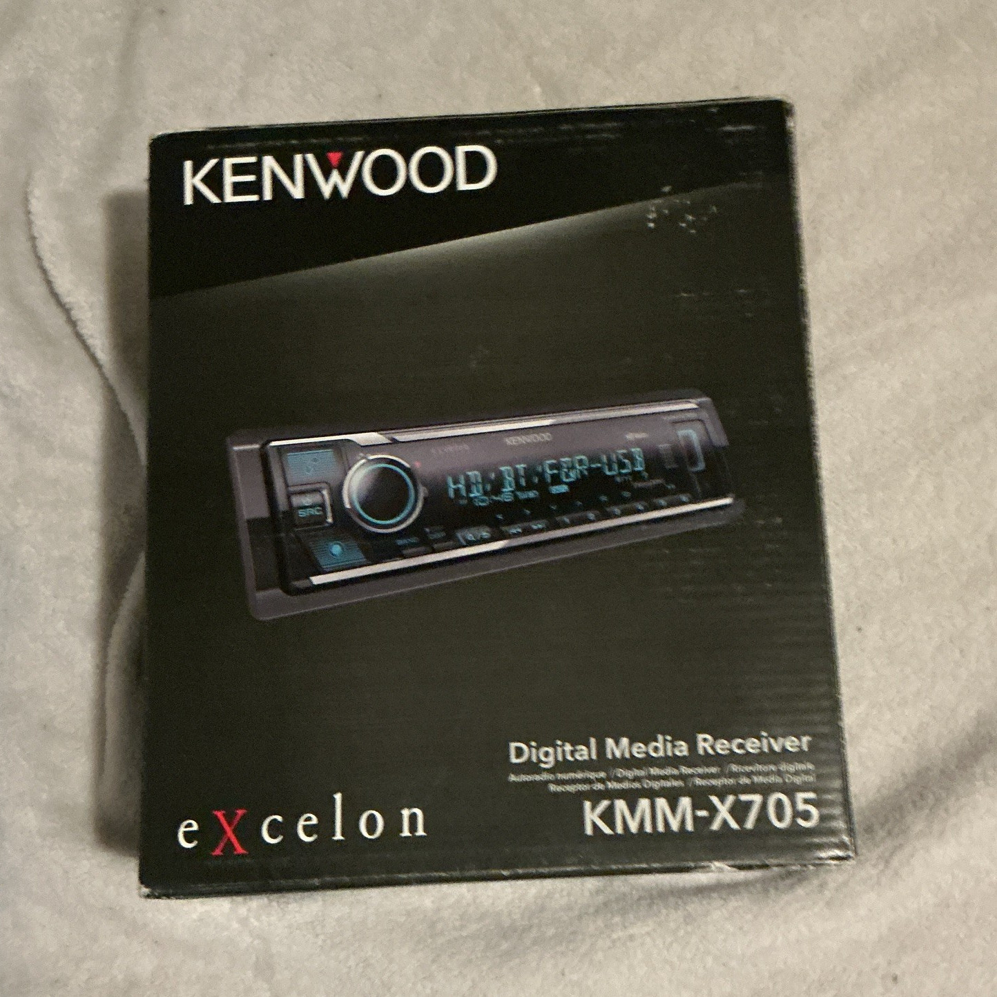 Kenwood Excelon KMM-X705 1 DIN Digital Media Receiver Bluetooth HD Radio USB