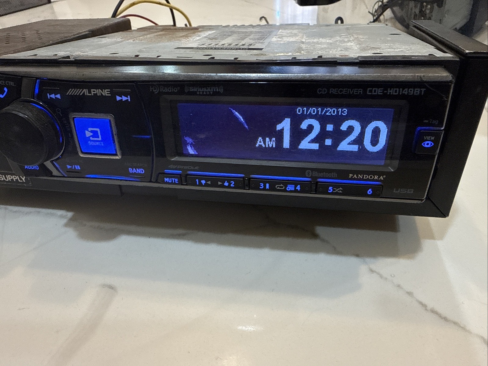 RARE! ALPINE CDE-HD149BT CAR STEREO BLUETOOTH CD RECEIVER CD FM PLAYER RADIO