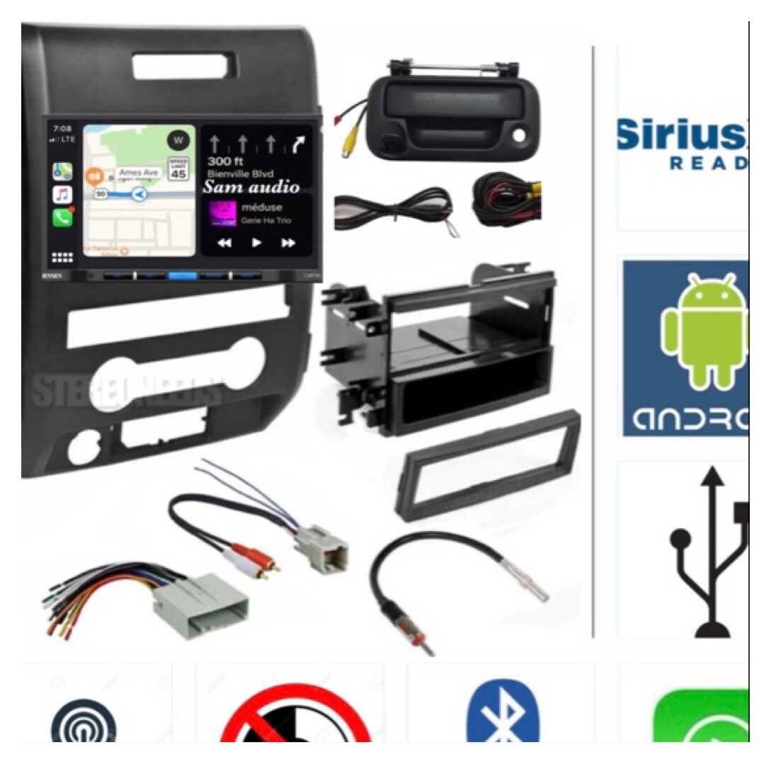 Jensen Stereo Radio Bluetooth W Backup Camera for Ford F-150 2009-2014