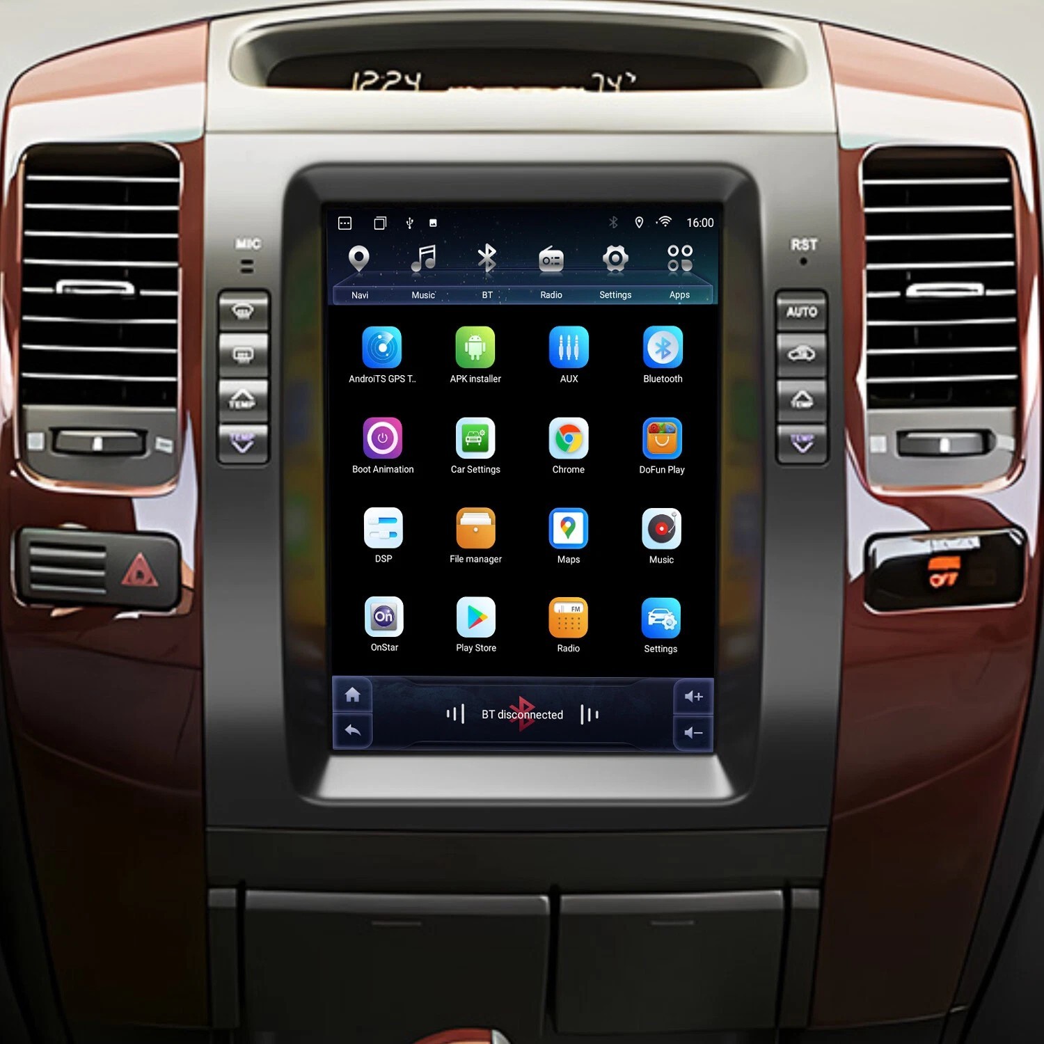 10.4″ For Toyota Land Cruiser Prado 120 2002-2009 Car Radio GPS Carplay Stereo