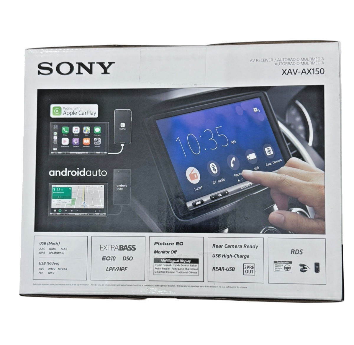 Sony XAV-AX150 6.95″ Apple CarPlay Android Auto Bluetooth Car Stereo New