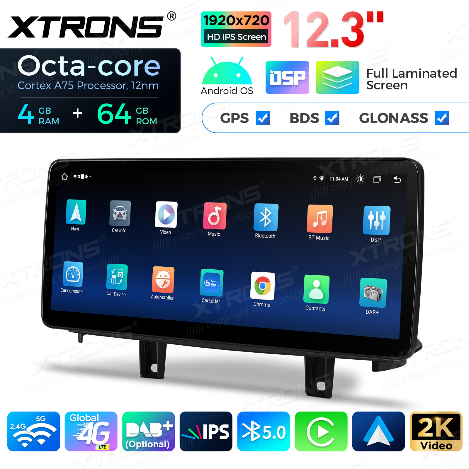 4G LTE Android 13 8-Core Car Play Stereo GPS Navi 64GB For BMW X5 F15 X6 F16 NBT