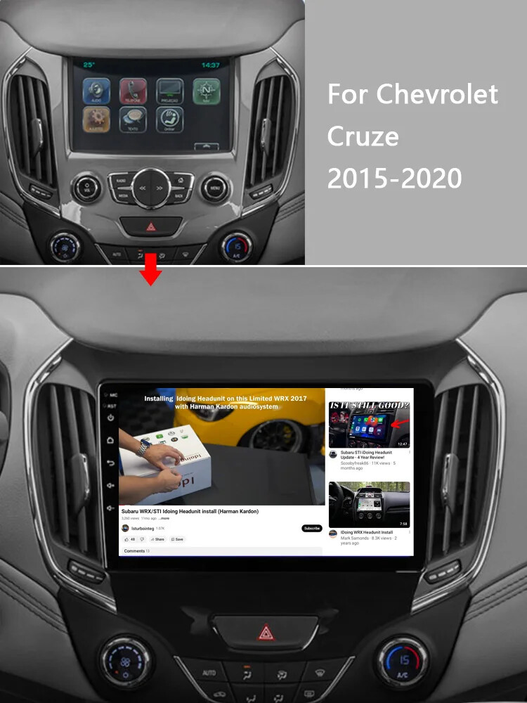 For 2015-2023 Chevy Cruze GPS Navi Android Car Radio Stereo WiFi Player 8+128GB