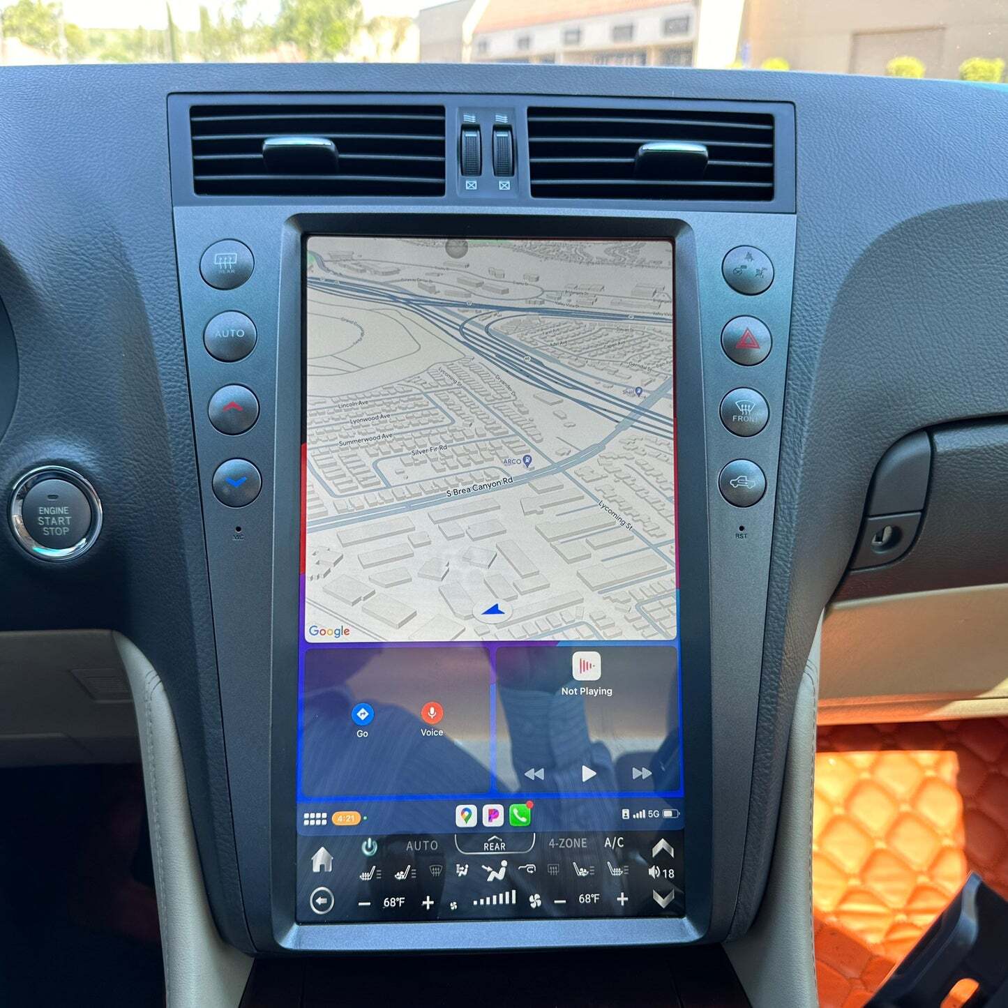 13.6″ Android Tesla Screen Car Radio For Lexus GS300 350 430 450h 460 2005-2011