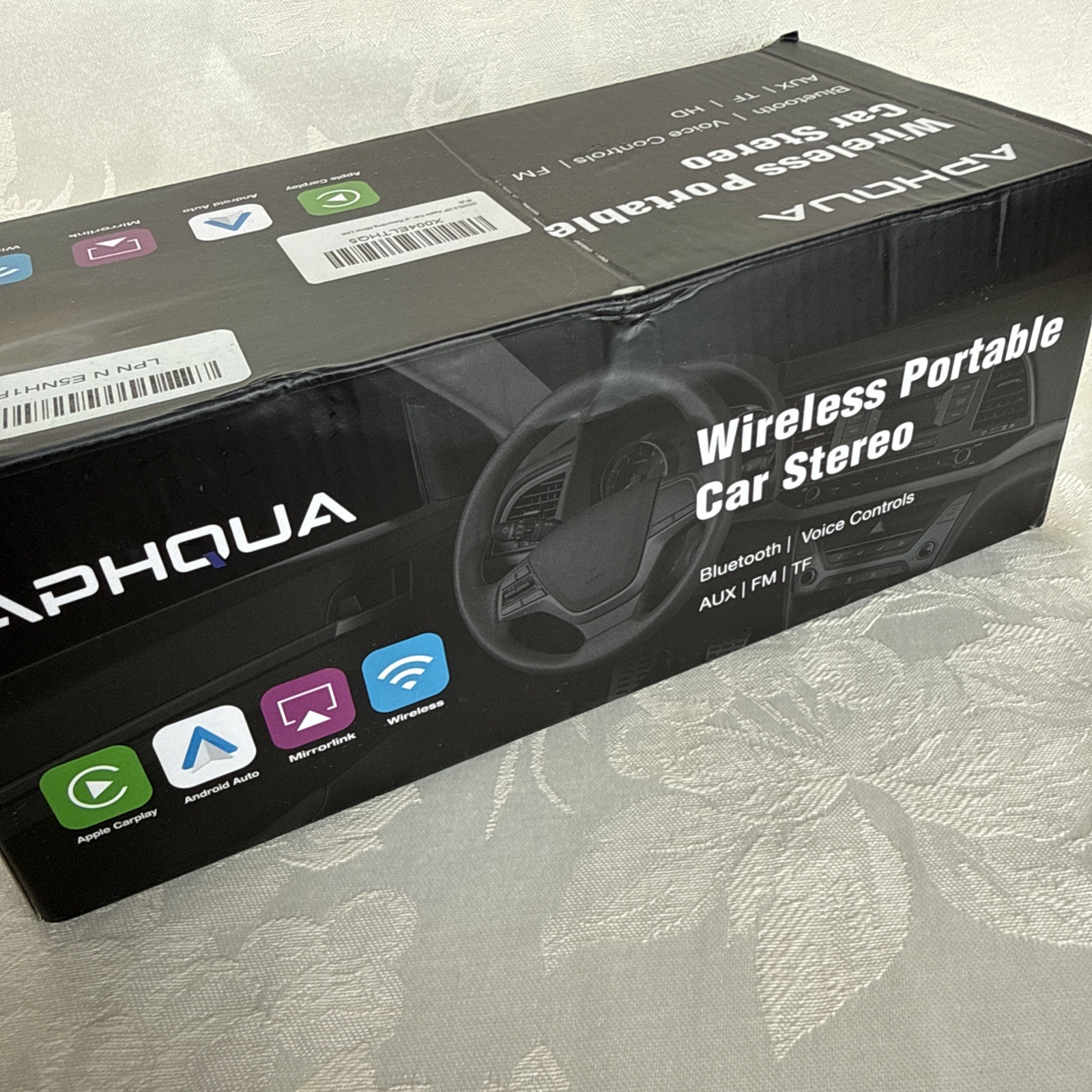 Aphqua Wireless Portable Car Stereo New Bluetooth/Siri/FM Aux!