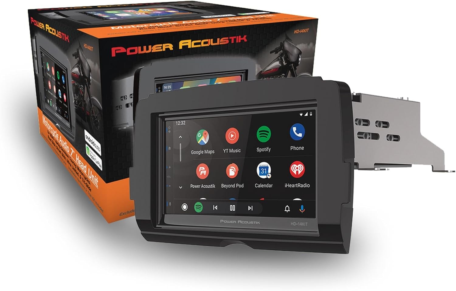 Power Acoustik HD-14KIT 7 Head Unit Harley 2014 Plus