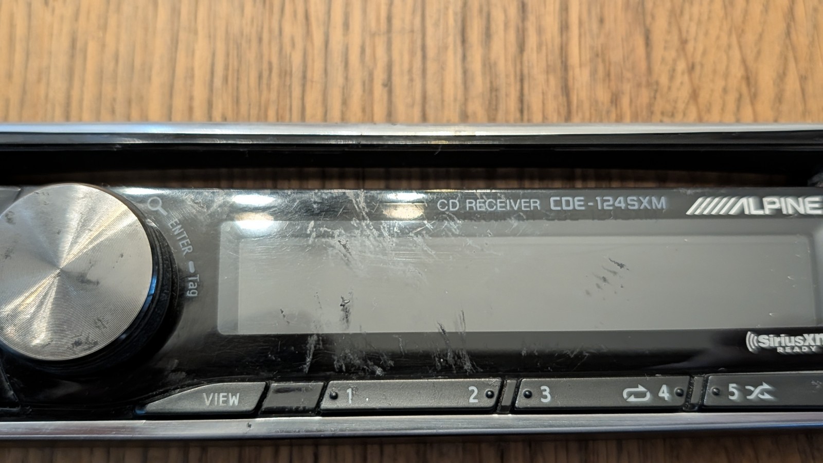 Alpine CDE 124SXM CD Player Radio FACEPLATE ONLY