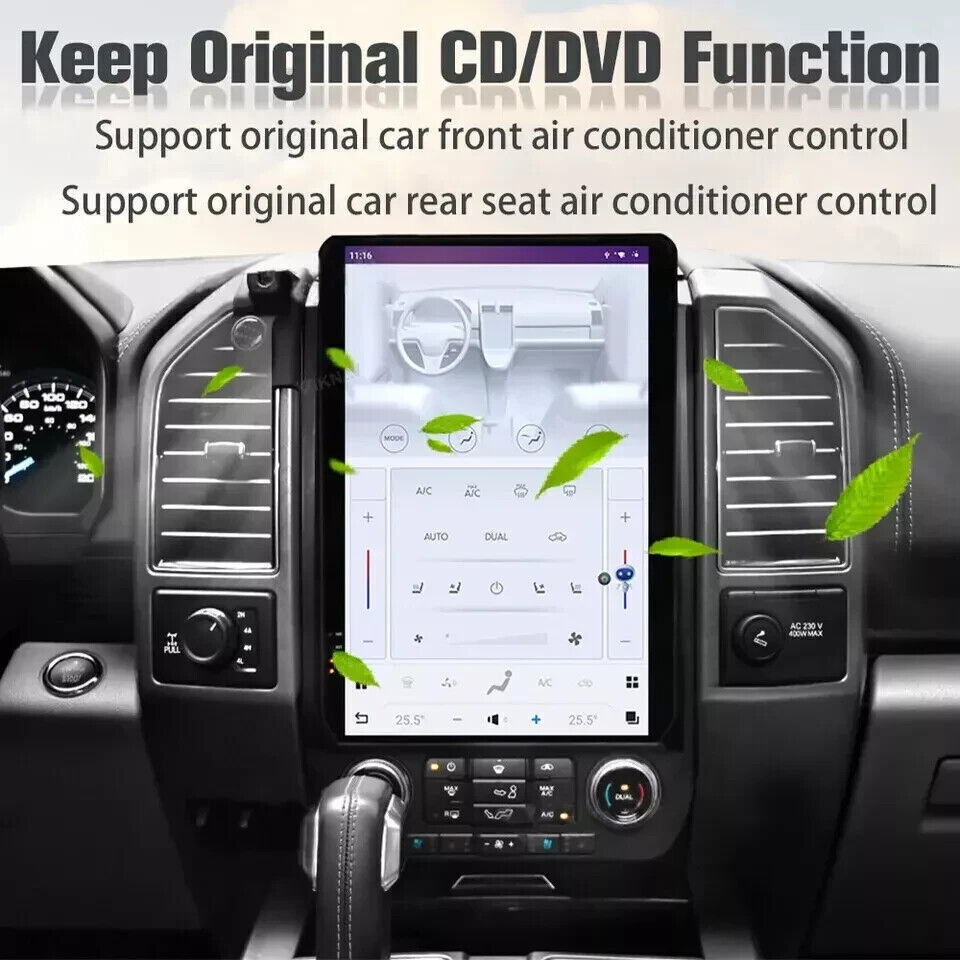 14.4″HD Car Radio GPS Navigation Android Carplay 8+128GB For Ford F150 2015-2021