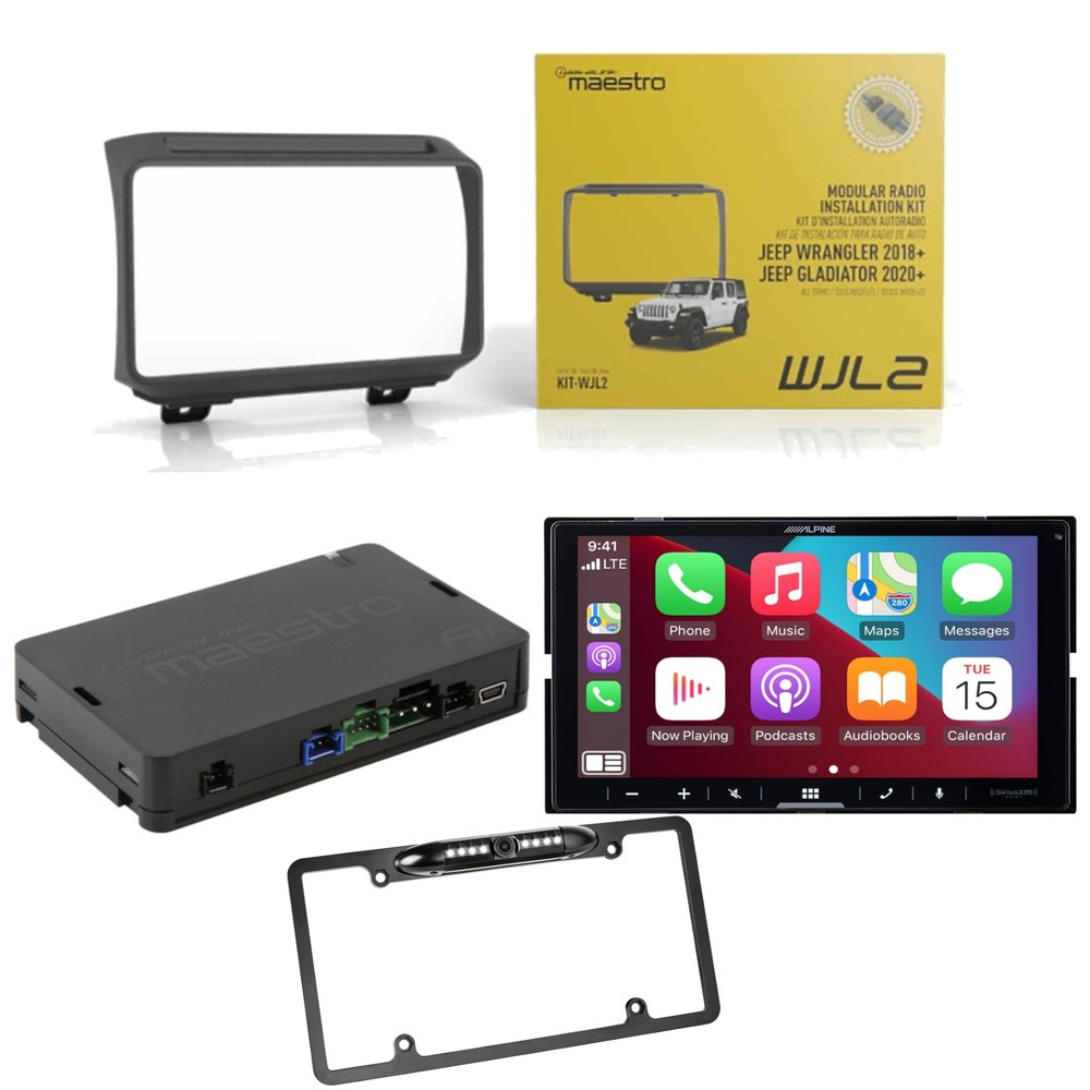 Alpine iLX-W670-M Factory Radio Upgrade Kit for 2018-2023 vehicles from Jeep
