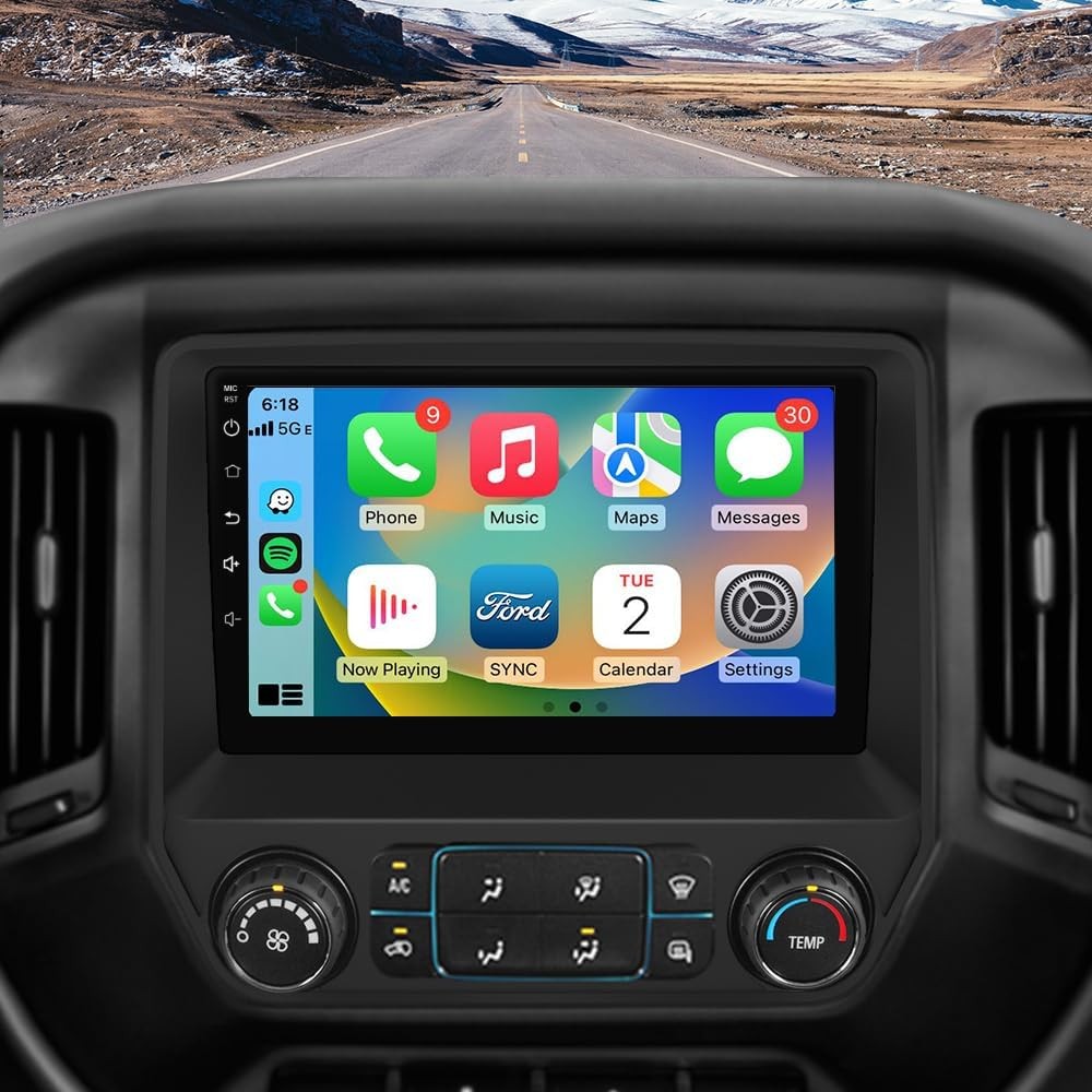 For Chevrolet Silverado GMC Sierra 2014-2018 Android Navi GPS Car Stereo Radio