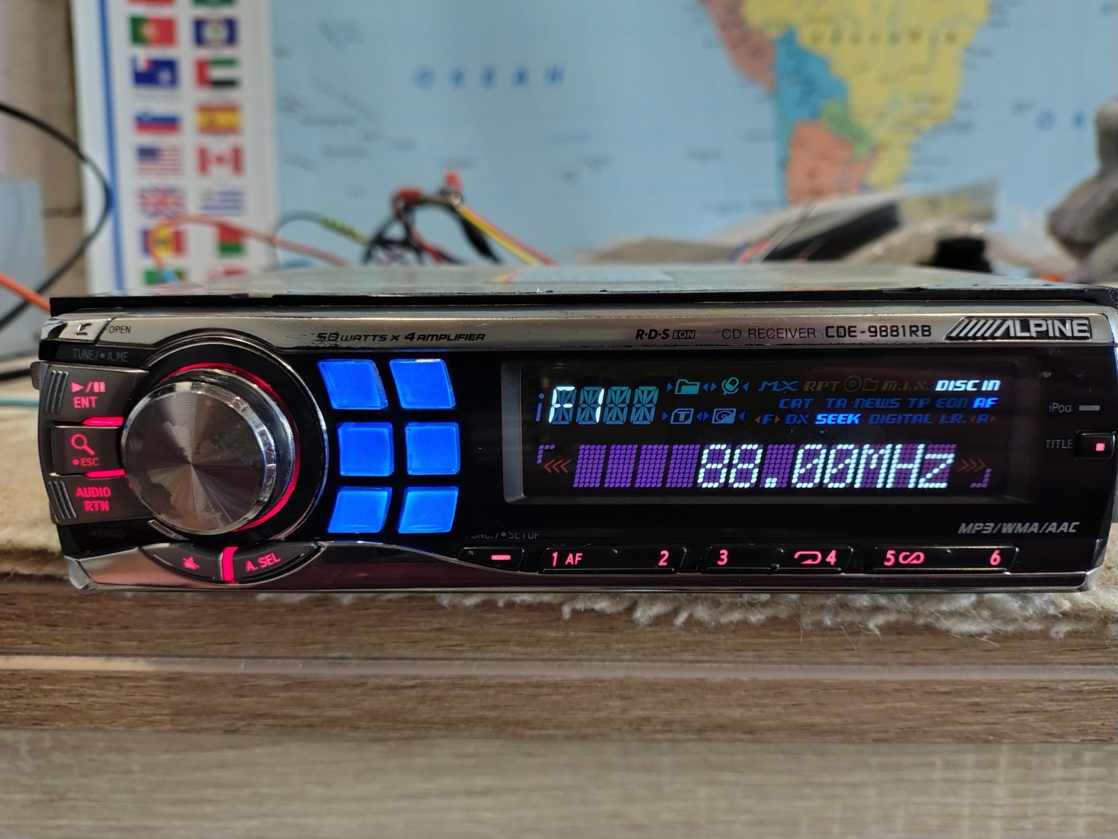 Alpine CDE-9881R BCar Stereo Mobile Media Receiver Fully Working Good Shape