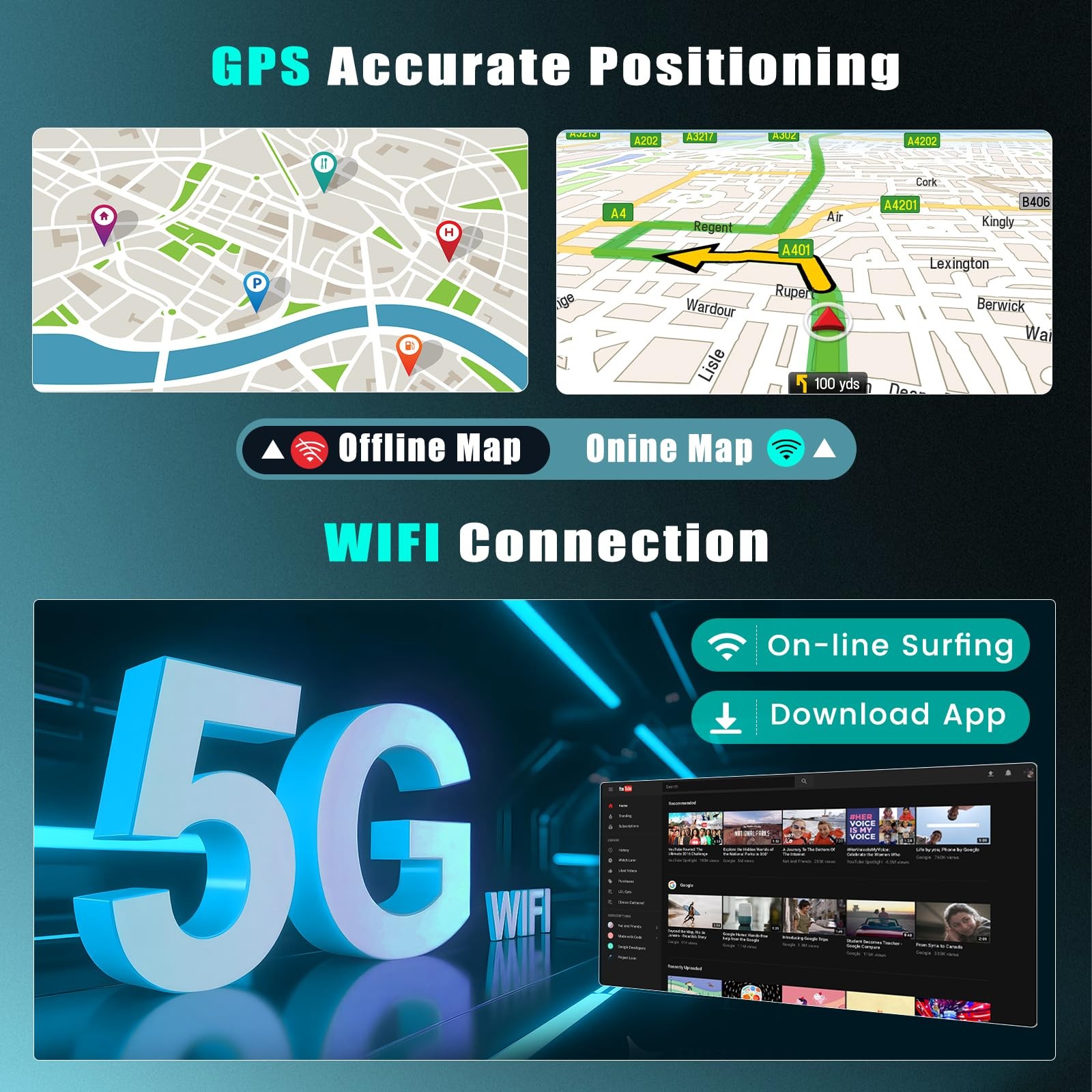 4+64G For Subaru Forester 2009-2013 Car Stereo Radio GPS Nav Cam Android CarPlay