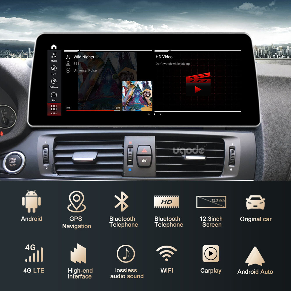 Ugode 12.3inch Android Screen UPGRADE Stereo GPS BMW X3 X4 F25 F26 2013-2016 NBT