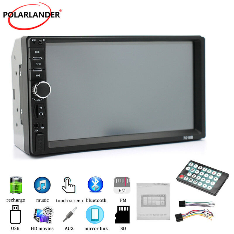7″ Double 2 Din Bluetooth Car Stereo Radio MP5 Player Audio Touch Screen In-dash