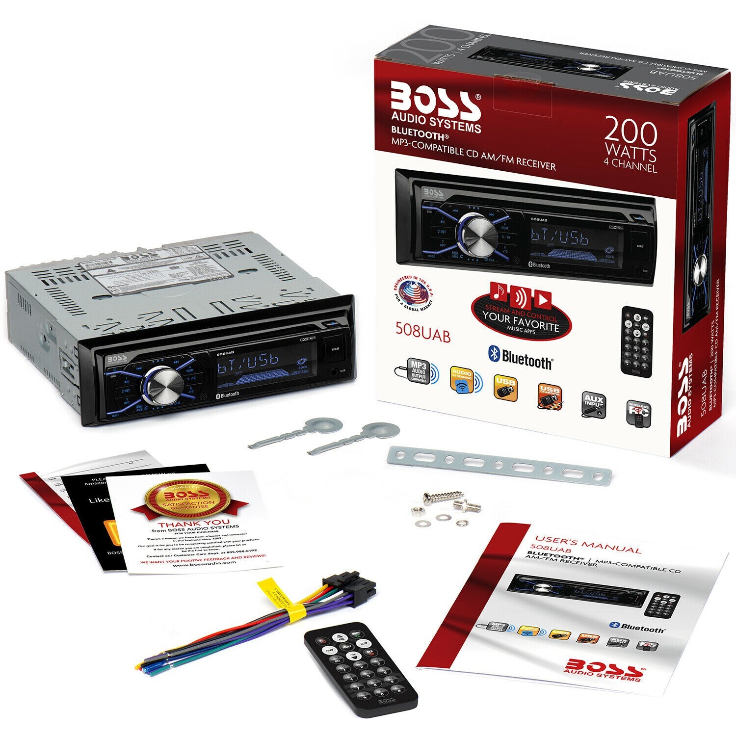 Boss Audio Systems 200 watts Bluetoothe Audio Car Stereo | cd player mp3