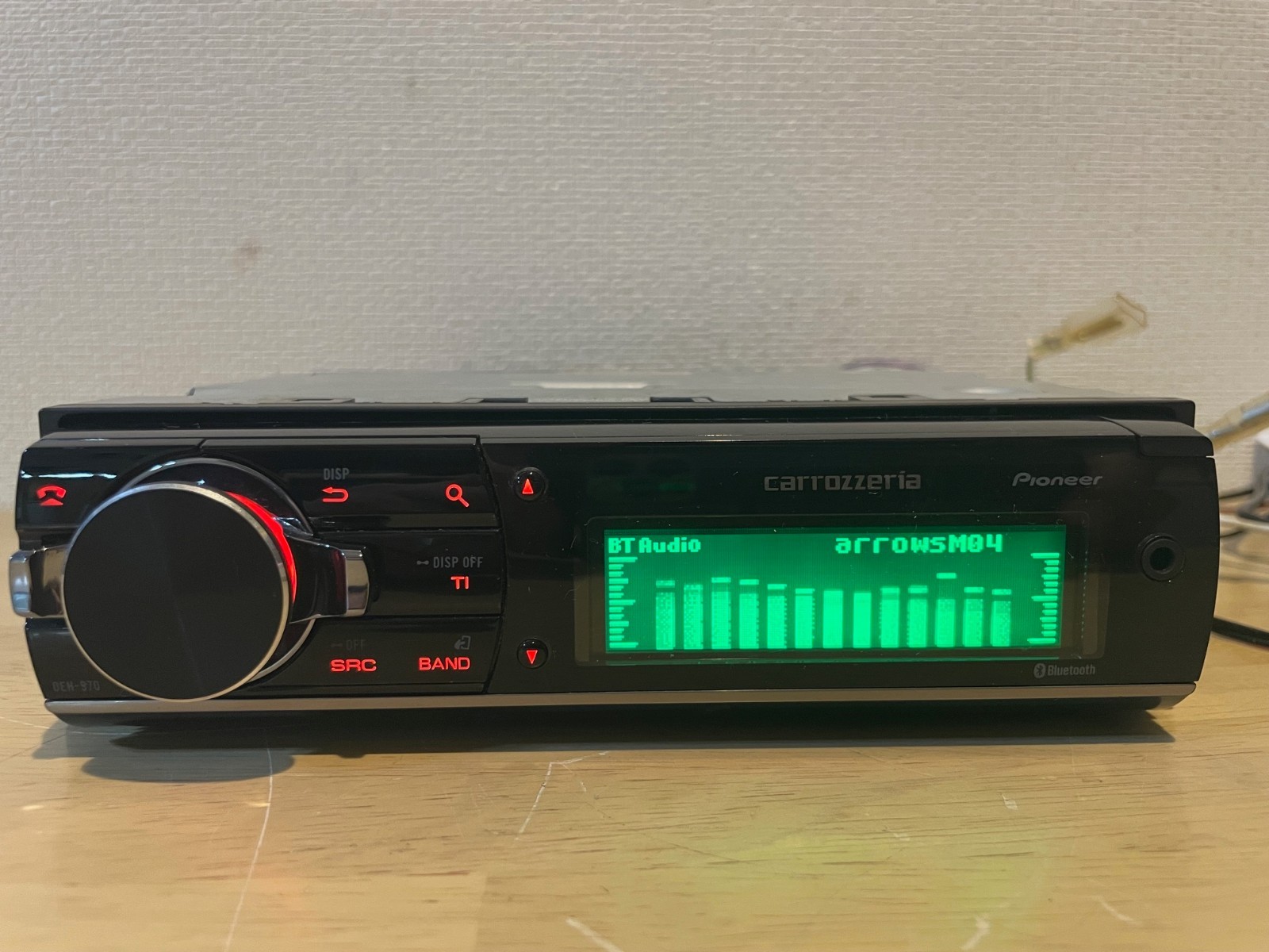Carrozzeria Pioneer DEH-970 1DIN CD/Bluetooth/USB/AUX Car Audio Tested Working