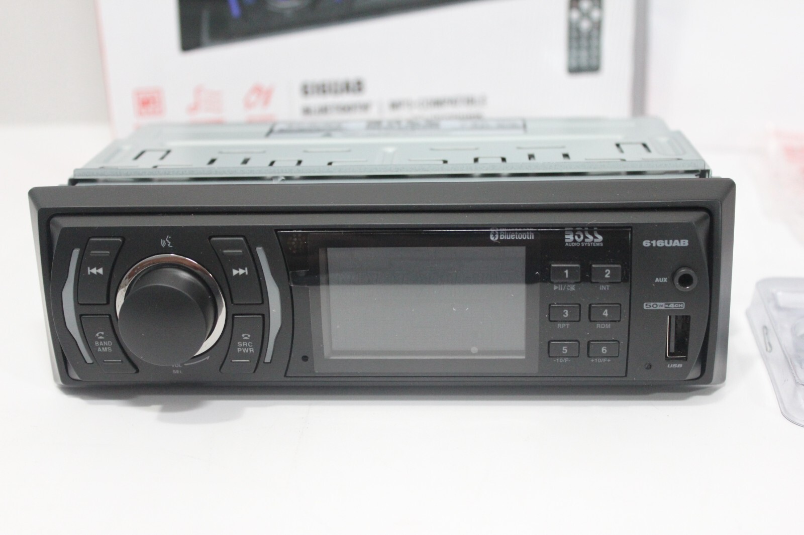 BOSS Audio Systems 616UAB Multimedia Car Stereo – Single Din LCD Bluetooth Radio