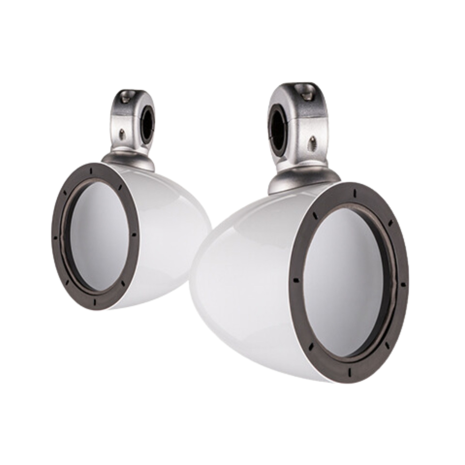 Kicker Pair of White 4″ Mini Marine Wakeboard Tower Speaker Enclosures 40KMMTESW