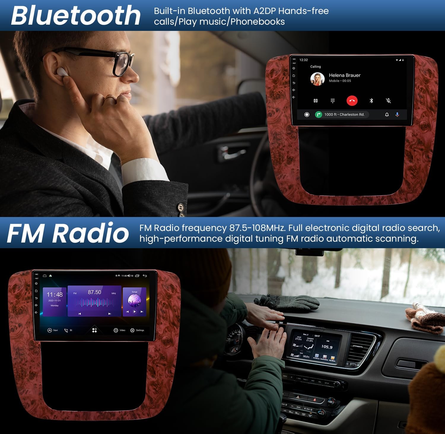 32G Car Radio for Chevy Silverado 07-13 GMC Touchscreen 1280*800 Stereo carplay